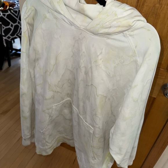 Lululemon Watercolor French Cotton Stretch Terry Heavyduty Sweatshirt Hoodie 12 - Picture 8 of 9